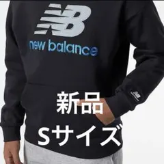 新品 ニューバランス パーカー S ブラック 黒