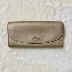 COACH いぶしゴールド 長財布