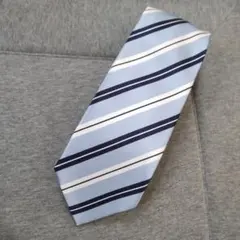 SIMPLE PHRASE CRAVAT 水色 ストライプ ネクタイ