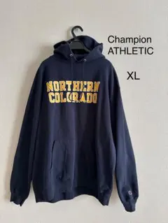 Champion チャンピオン フード付きパーカー 裏起毛 ネイビー XL