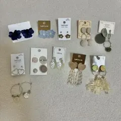 ピアス 11点セット まとめ売り アクセサリー 大人カジュアル ハート 花 貝
