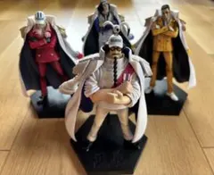 ワンピース 海軍大将 三大将 赤犬 青キジ 黄猿 ガープ4個セットのサムネイル