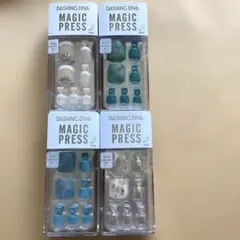 DASHING DIVA MAGIC PRESS ネイルチップ 4点セット　足