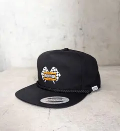 新作 SEVENTY FOUR チェッカーフラッグ キャップ ブラック 新品