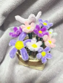 カラフルなモールフラワー