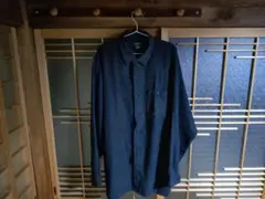 スエード風シャツ　BLACK 2XL TRUST