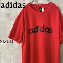 【美品】古着 adidas 半袖Tシャツ スポーツウェア 0サイズ レッド