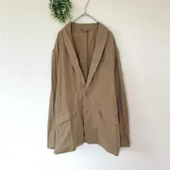 ナノユニバース［L］上品カジュアル◎コットン100◎さらり◎テーラードジャケット