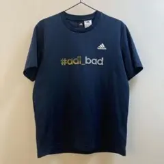K979 adidas 半袖スポーツウェアTシャツ ネイビー メンズ L