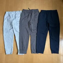 130 ユニクロ・GU ジョガーパンツ　3本セット
