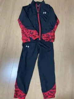 Under Armour ジャージ YM 黒/赤