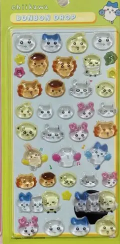 ちいかわ第2弾　ボンボンドロップシール　全員　モモンガ　ハチワレ　うさぎ　古本屋