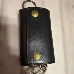 IL BISONTE レザーキーケース ネイビー