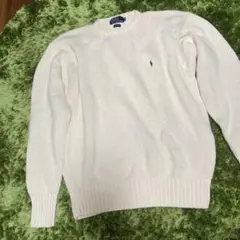 Polo by Ralph Lauren ホワイトニットセーター LL