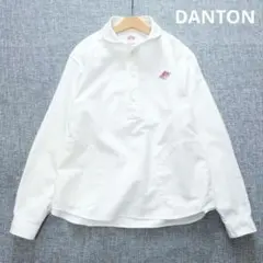 極美品♦︎DANTON フランダースリネン バンドカラーシャツ 白 36 極美品♦︎DANTON フランダースリネン バンドカラーシャツ 白 36