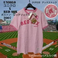00s タダ付き ユニクロ メジャー レッドソックス 2007 リンガーTシャツのサムネイル