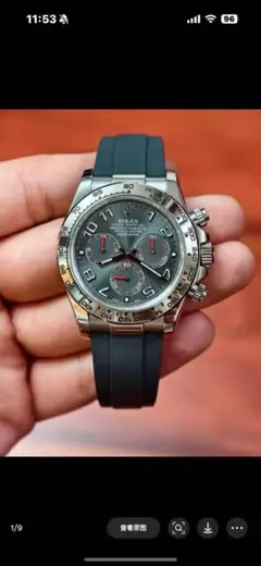 rolex グレー クロノグラフ 時計 メンズ