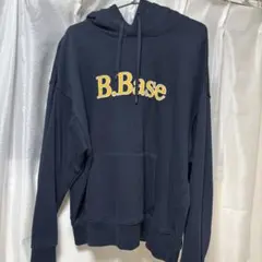 B.Base裏毛フーディ ネイビー