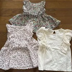 西松屋＆ H＆M半袖Tシャツ《女の子》80㌢＆86㌢ 3点セット