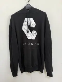 CRONOS ブラックパーカー フード付き - メルカリ
