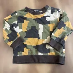 【美品】LB CLUB 迷彩柄 トレーナー 90