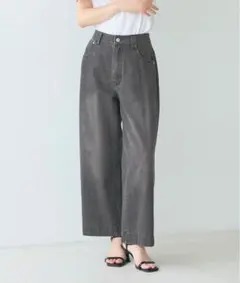 ●大特価【coca】大人気ワイドデニムパンツ　ブラック
