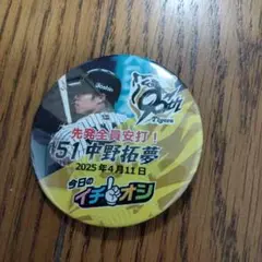 阪神タイガース 中野拓夢 記念バッジ 51