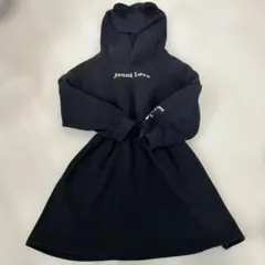 Jenni Love くま耳フード付き裏起毛ブラックパーカー130