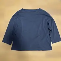 無印良品　レディース　グレー　七分袖　Tシャツ トップス　L