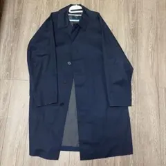 ステンカラーコート ネイビー