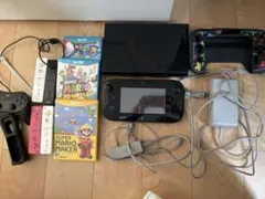 [WiiU] WiiU ブラック 本体・コントローラー・ソフト・カバーセット