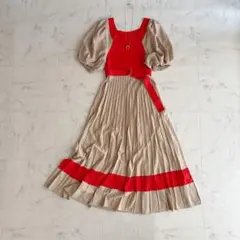 美品✨ グレースコンチネンタル　バイカラーニットワンピース