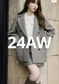 【土日限定価格】Hemingway Check Tweed Jacket Hemingway Check Tweed Jacket