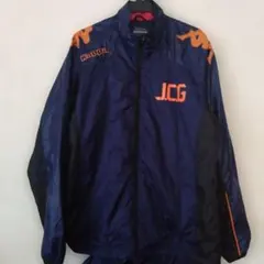 Kappa ピステ・ウィンドブレーカー ネイビーオレンジブラック上のみ　Ｌサイズ