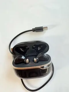 ワイヤレスイヤホン ブラック USB充電　D28-TWS
