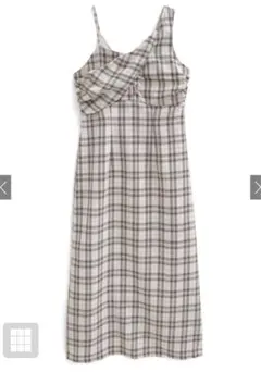 【最終値下げ】新品未使用　タグ付き チェック柄スリップドレスワンピース