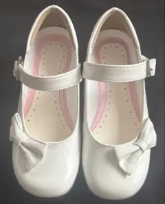 ホワイトリボン付きフォーマルシューズ　20cm