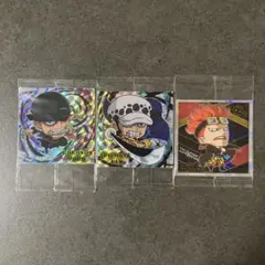 ONE PIECE ワンピース　ウエハースシール　ゾロ　ロー　キッド　まとめ売りのサムネイル