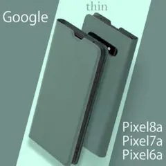 Google Pixel8a ケース 手帳型 グリーン 緑 薄い お洒落 可愛いのサムネイル