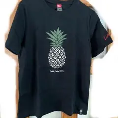ダブルスタンダード　パイナップルTシャツ 黒