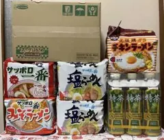 お得な即席麺めんとスープはるさめと特茶のまとめ売り7点セット！のサムネイル