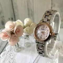 【動作良好】SEIKO ルキア 1B22-0BL0 コンビ 電波ソーラー