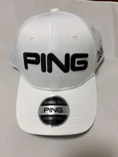 【新品未使用品】ＰＩＮＧユニバーサルモデル ゴルフキャップ ホワイト