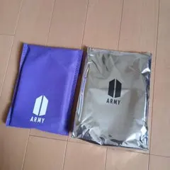 ARMY ロゴ入り紫色トレイ