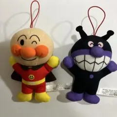 アンパンマン バイキンマン ぬいぐるみマスコット　キーホルダー　ストラップ