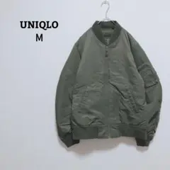 ユニクロ　MA1　ブルゾン　羽織　中綿　フルジップ　М