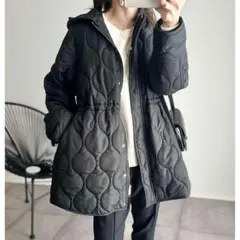 Emma Taylor 3way ミリタリーキルティングドロストハーフコート