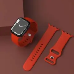 アップルウォッチ バンド ベルト シリコン 38mm 女性 レッド