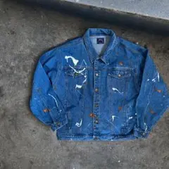 80s 90s ペンキデニムジャケット