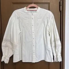 サマンサモスモス　SM2　V切替レースブラウス　フリーサイズ